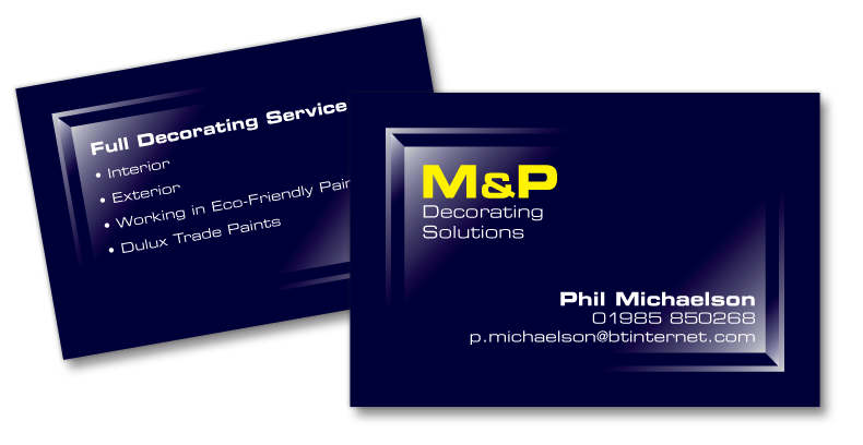 M&P Decorating Solutions - Brand Identity Design Wiltshire