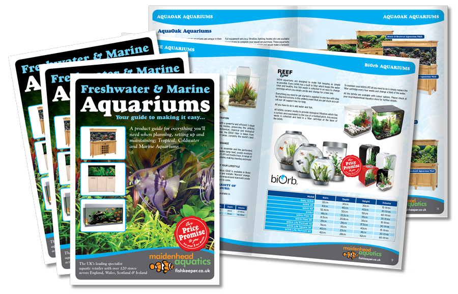 Aquatics Water Gardening Brochure Design