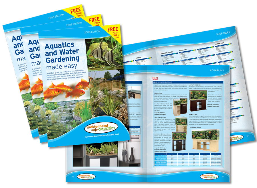 Aquatics & Water Gardening Brochure Design