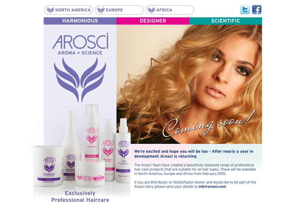 Arosci Website Design