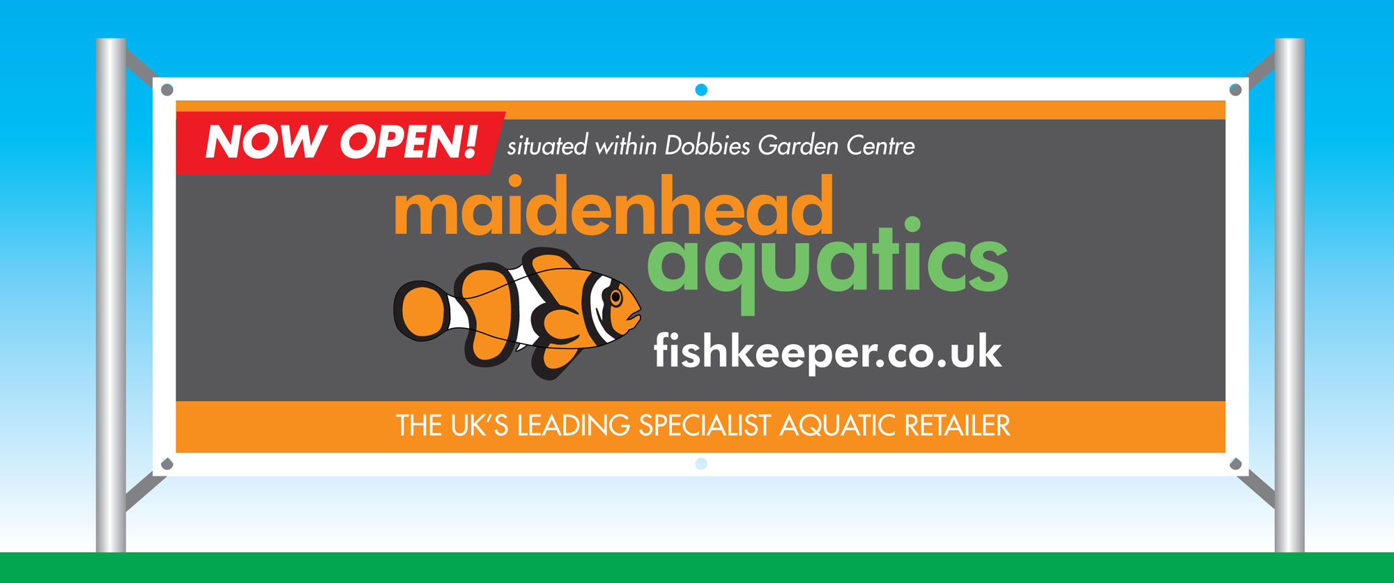 Maidenhead Aquatics PVC Banner Design Maidenhead Aquatics PVC Banner Design
