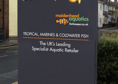 Maidenhead Aquatics Southsea Totem Sign Design
