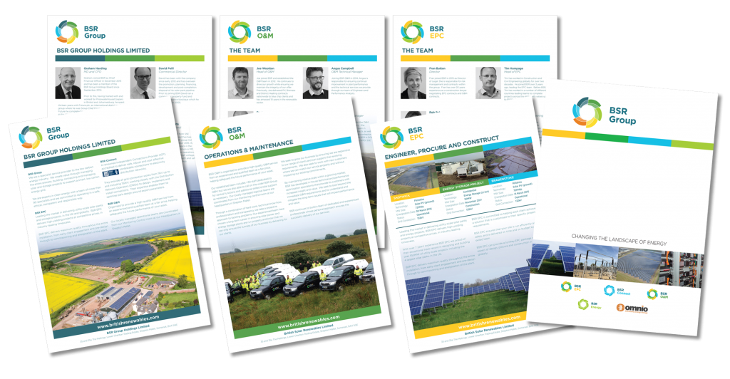 British Solar Renewables Literature Design Somerset