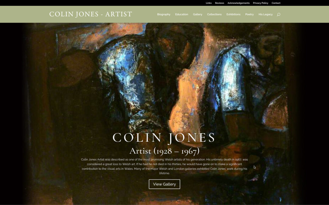Colin Jones Artist Website Design