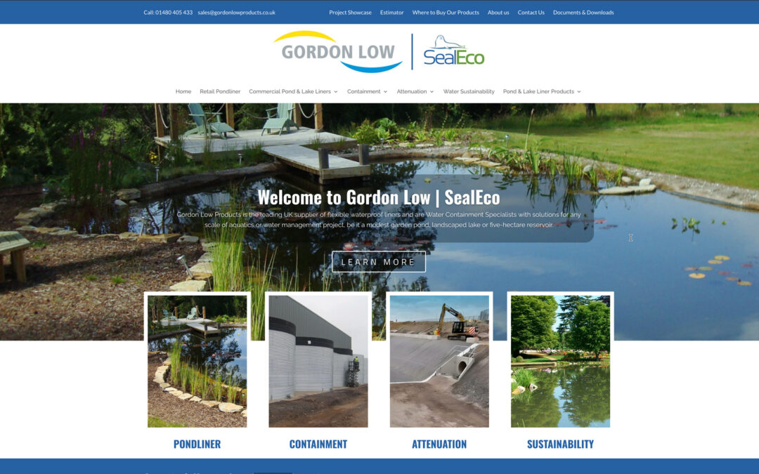 Gordon Low SealEco Website Design