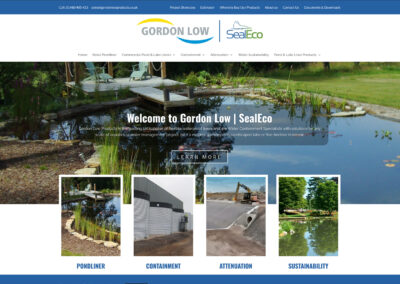 Gordon Low SealEco Website Design