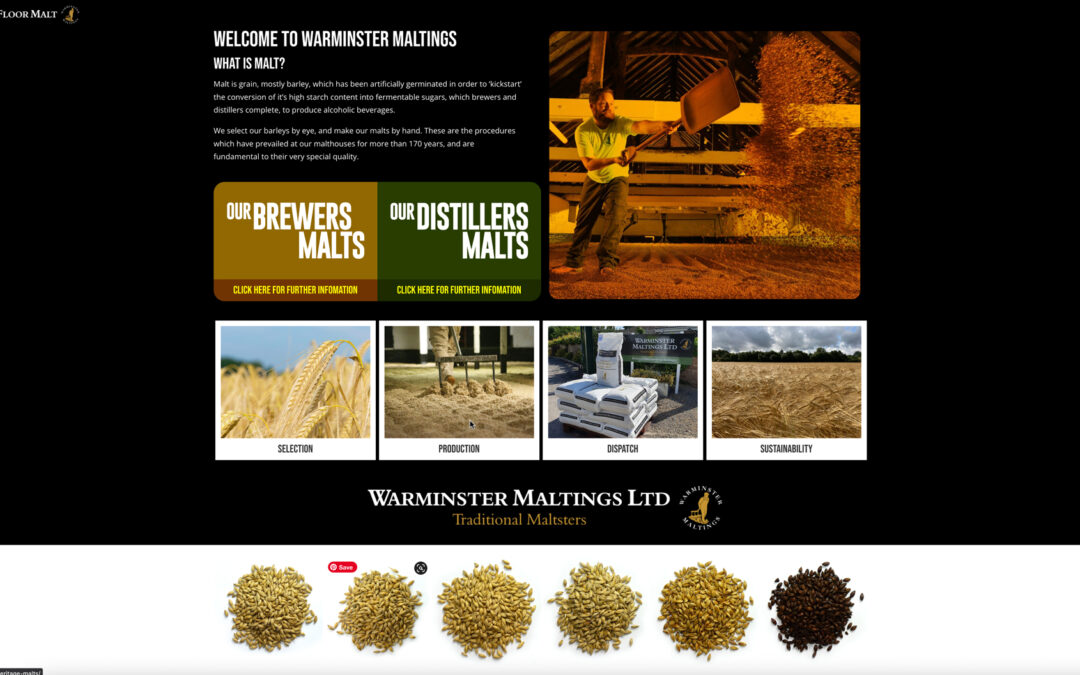 Warminster Maltings Website Design