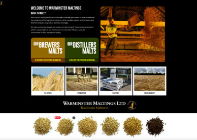 Warminster Maltings Website Design