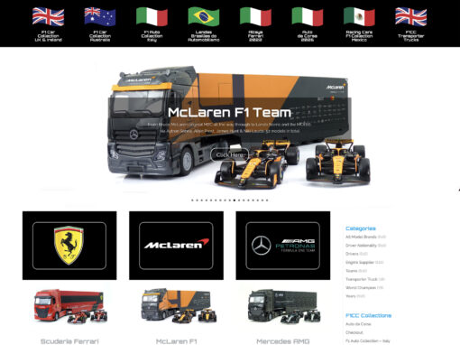 F1 Diecast Models – Online Catalogue Website