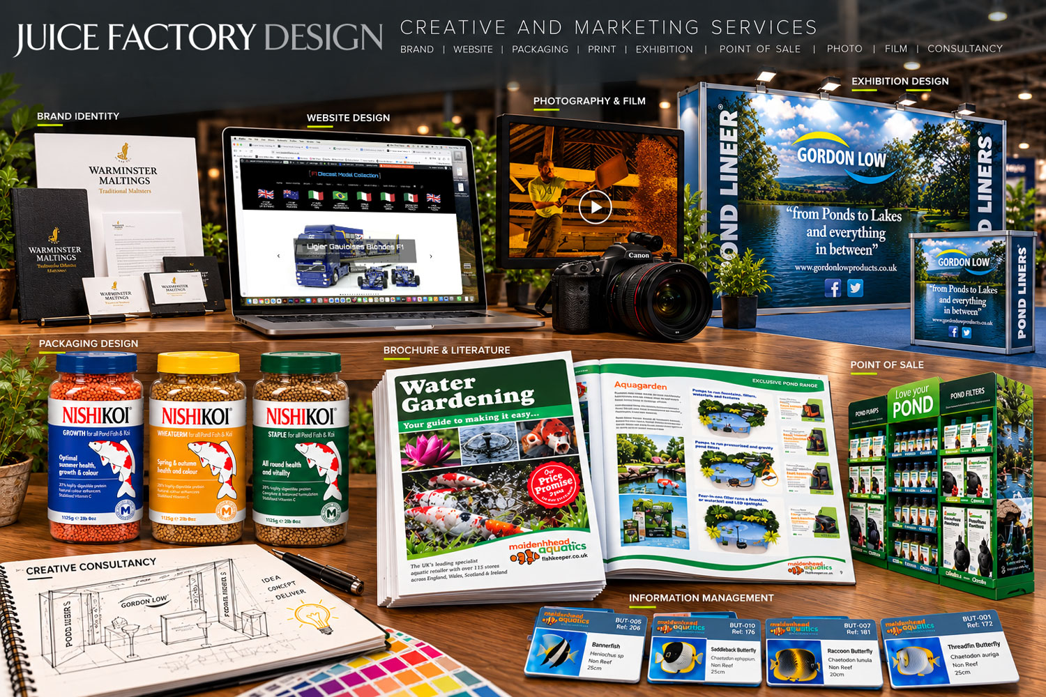 Warminster Maltings Brand Identity Designed by Juice Factory Design