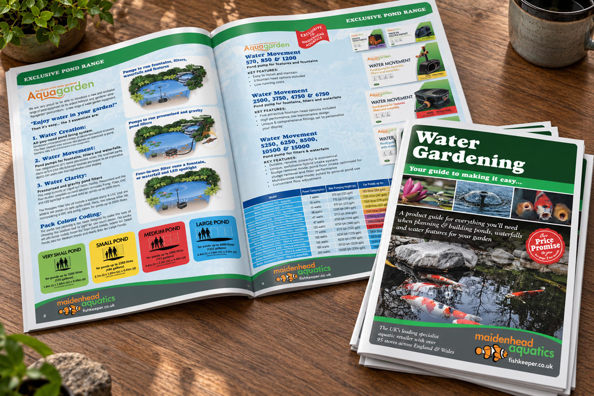 Maidenhead Aquatics Aquarium Brochure Design